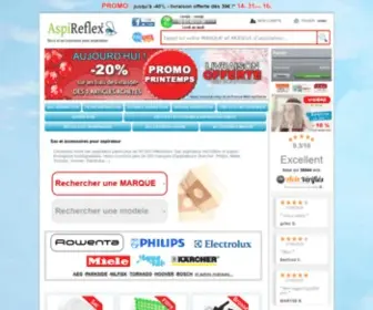 Aspireflex.fr(Sac aspirateur) Screenshot