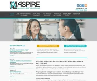 Aspirehiring.ca(Aspire Recruitment Solutions) Screenshot