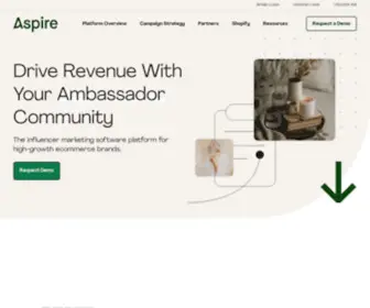 Aspire.io(Influencer Marketing Software Platform for E) Screenshot