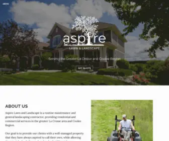 Aspirelax.com(Aspire Lawn and Landscape) Screenshot