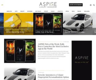 Aspireluxurymag.com(Aspire Luxury Magazine) Screenshot