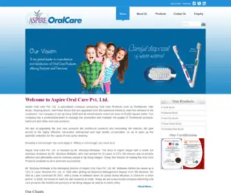 Aspireoralcare.com(Aspire Oral Care Pvt. Ltd) Screenshot