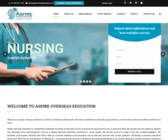 Aspireoverseaseducation.com(Aspire Overseas Education) Screenshot