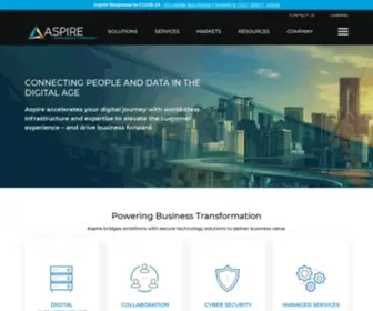 Aspiretransforms.com(Connecting people and data in the digital age) Screenshot
