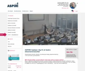 Aspiri.dk(Skræddersyet eksamenshjælp og hjælp til kvote 2 ASPIRI A/S) Screenshot