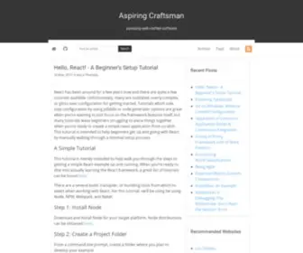 Aspiringcraftsman.com(Aspiring Craftsman) Screenshot