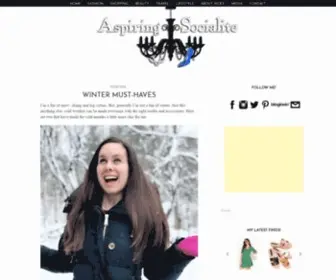 Aspiringsocialite.com(A Style and Lifestyle Blog) Screenshot