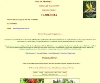 Aspleynursery.com.au(Aspley Nursery) Screenshot