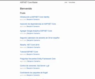 Aspnetcoremaster.com(ASP.NET Core Master) Screenshot