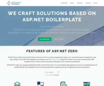 Aspnetzerodevelopers.com(ASP.NET Zero) Screenshot