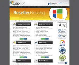 Aspnix.com(Web Hosting Services) Screenshot