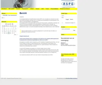 Aspo.nl(ASPO Algemeen Schade Preventie Overleg) Screenshot