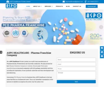 Aspohealthcare.com(Pharma Franchise Company) Screenshot