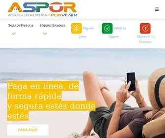 Aspor.cl(Aseguradora Porvenir) Screenshot