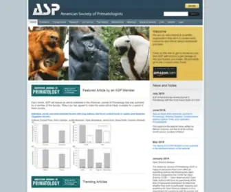 ASP.org(American Society of Primatologists) Screenshot
