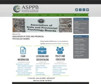 ASPPB.net(The Association of State and Provincial Psychology Boards) Screenshot