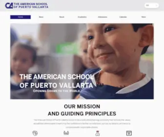 ASPV.edu.mx(The American School of Puerto Vallarta) Screenshot