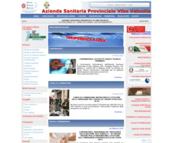 ASPVV.it(Il sito ufficiale dell'Azienda Sanitaria Provinciale di Vibo Valentia) Screenshot