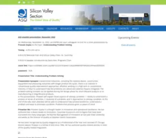 ASQ-Silicon-Valley.org(Section 0613) Screenshot