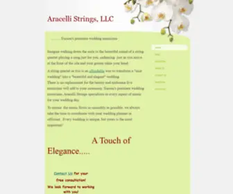 Asqweddingmusic.com(Aracelli Strings) Screenshot