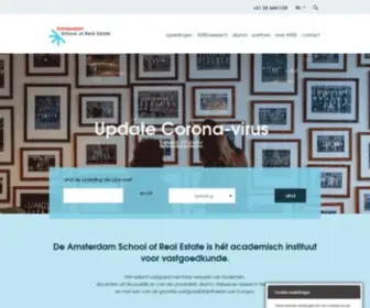 Asre.nl(Amsterdam School of Real Estate) Screenshot