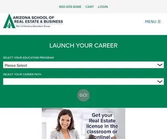 Asreb.com(Arizona School of Real Estate & Business (ASREB)) Screenshot