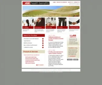 Asrhealthbenefits.com(Asr: managing health benefits) Screenshot