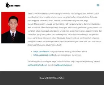 Asrifahmi.com(Karena Ilmu Tiidak Berguna Jika Tidak Di Bagi) Screenshot