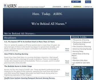 ASRN.org(The American Society of Registered Nurses (ASRN) represents America's registered nurses (RNs)) Screenshot
