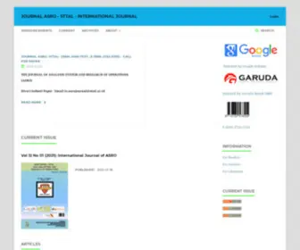 Asrojournal-Sttal.ac.id(STTAL POSTGRADUATE) Screenshot