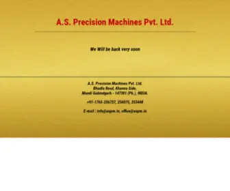 Asrollingmachines.com(As Precision Machines Pvt) Screenshot