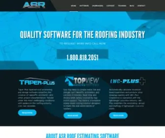 Asrsoft.com(Quality software for the roofing industry) Screenshot