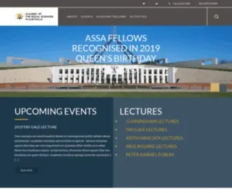 Assa.edu.au(The Academy of the Social Sciences in Australia (ASSA)) Screenshot