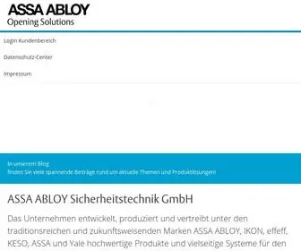 Assaabloyopeningsolutions.de(ASSA ABLOY Sicherheitstechnik GmbH) Screenshot