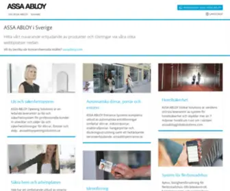 Assaabloy.se(ASSA ABLOY i Sverige) Screenshot