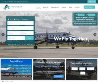 Assalaamair.co.tz(As Salaam Air) Screenshot