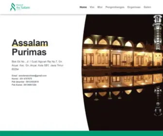 Assalam.or.id(Offical website masjid assalam purimas surabaya) Screenshot