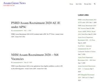 Assamcareernews.in(Assam Career News) Screenshot