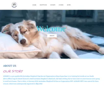 Assaro.co.za(ASSARO AUSTRALIAN SHEPHERD SOUTH AFRICAN RESCUE ORGANISATION) Screenshot