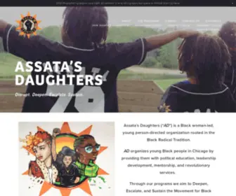 Assatasdaughters.org(Assata's Daughters) Screenshot