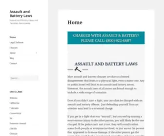 Assaultandbattery.org(Assault and Battery Laws) Screenshot