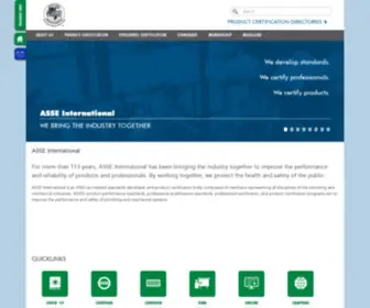 Asse-Plumbing.org(IAPMO) Screenshot