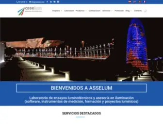 Asselum.com(Ingenieria y laboratorio fotométrico) Screenshot