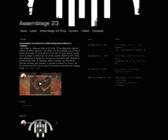 Assemblage23.com(Assemblage 23) Screenshot