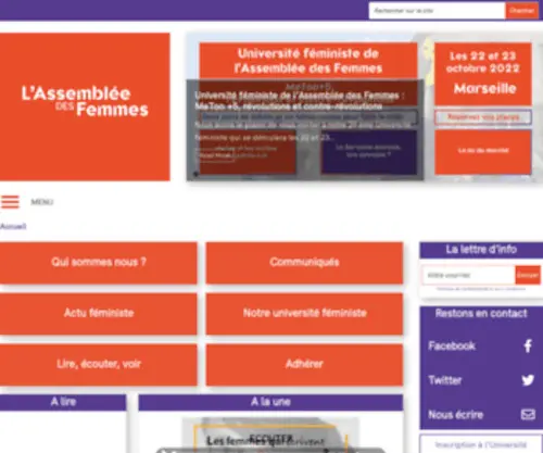Assembleedesfemmes.com(Accueil) Screenshot