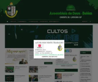 Assembleiabelem.com(Site oficial da Igreja Evangélica Assembléia de Deus) Screenshot