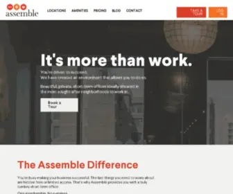 Assemblesharedoffice.com(Best Shared Office Space for Entrepreneurs) Screenshot