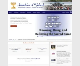 Assembliesofyahweh.com(Assemblies of Yahweh) Screenshot