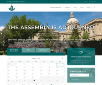 Assembly.ab.ca(Legislative Assembly of Alberta) Screenshot