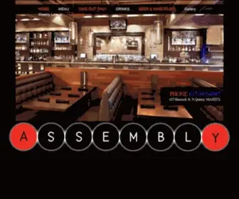 Assemblybar.com(Assembly Restaurant Quincy) Screenshot